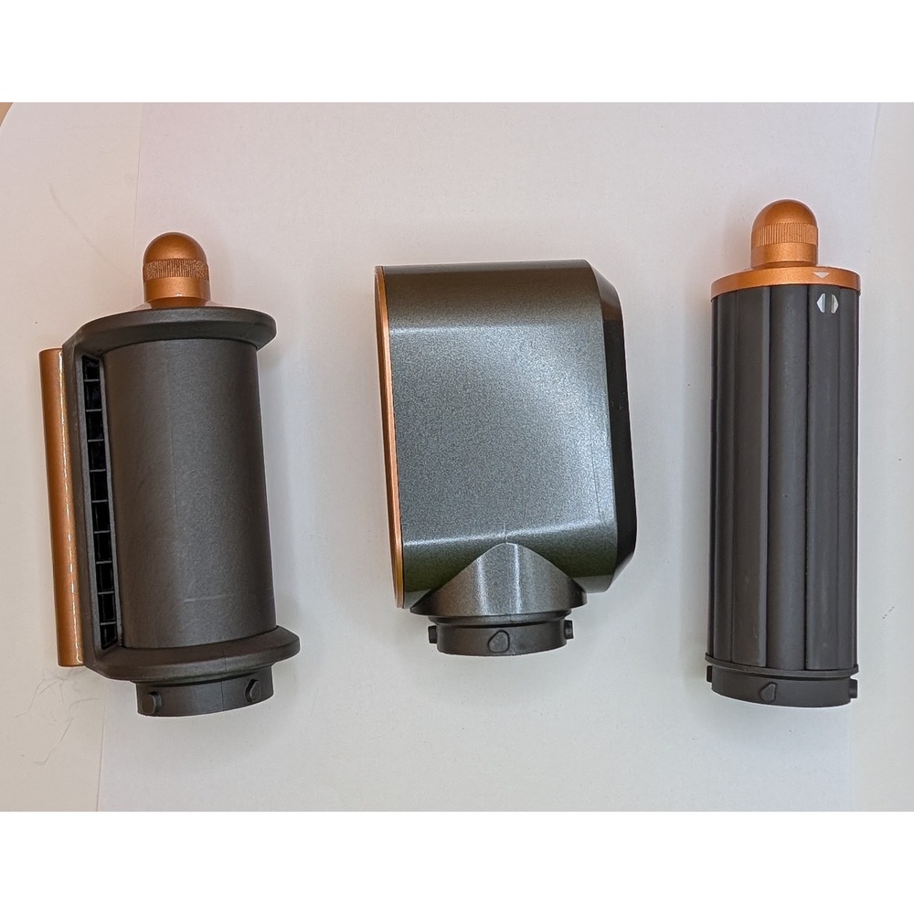 Dyson Airwrap Styler Attachments Set Nickel Copper Smoothing Dryer Barrel Brush